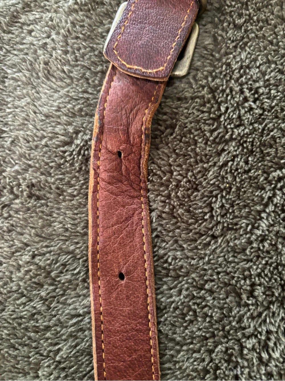 Brown Leather Saddle Crossbody Bag